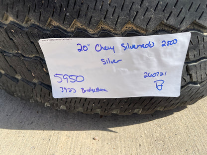 20" GMC Sierra AT4 2500 3500 OEM wheels rims 5950 Silverado SET BRIDGESTONE