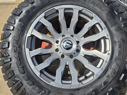 20x10 20" FUEL D693 Blitz Ford F-250 F-350 rims wheels tires 8x170 -18 NITRO 37"