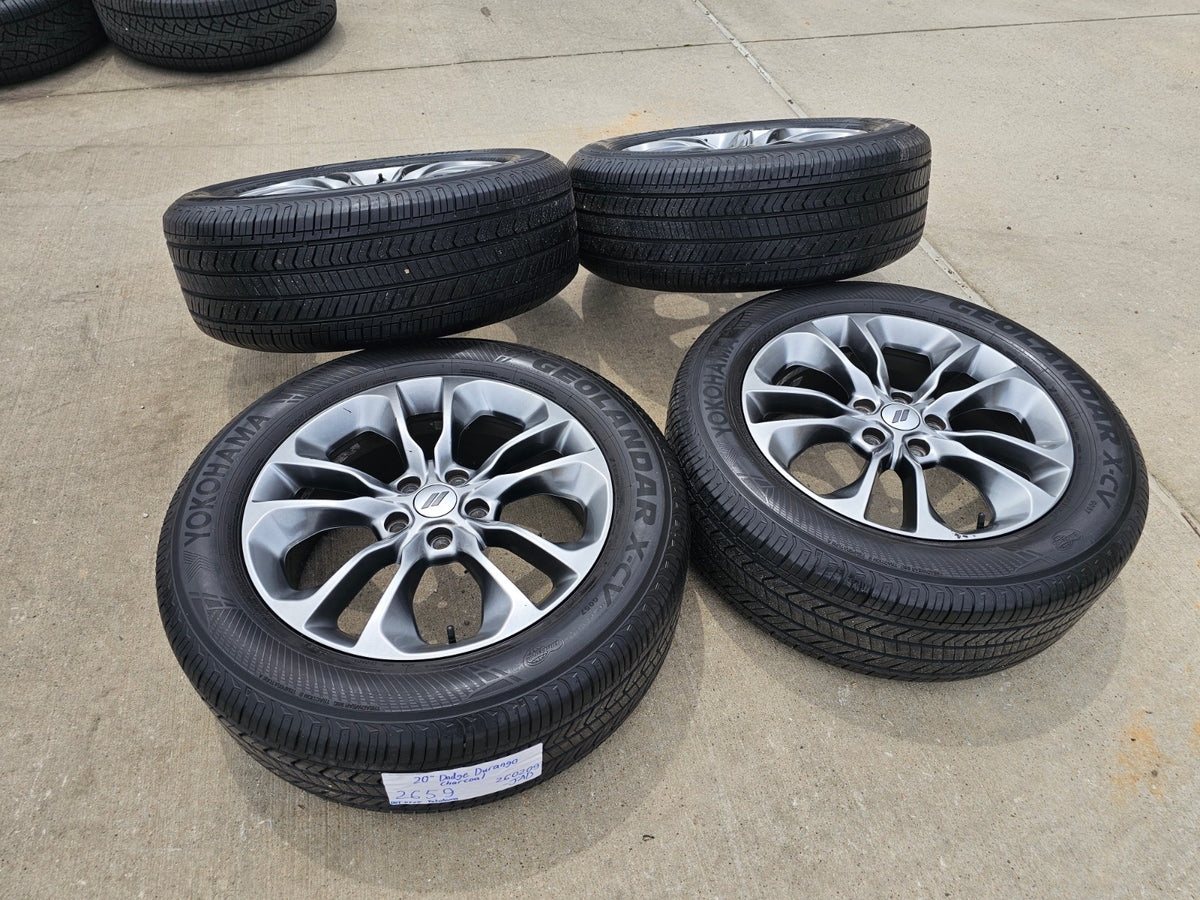 20" Jeep Grand Cherokee L OEM 2659 2660 wheels rims tires YOKOHAMA SET