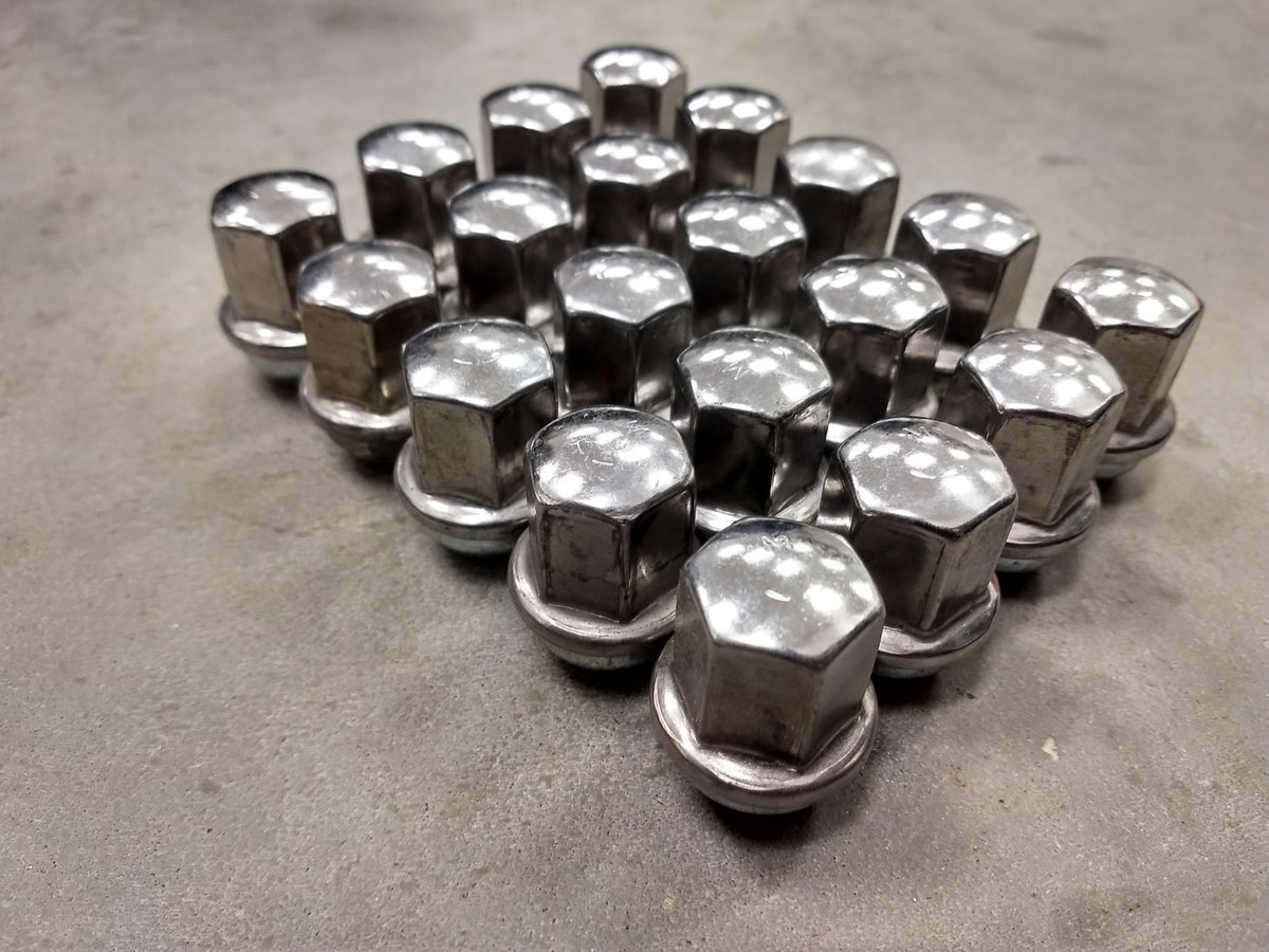 (20) 14x1.5 OEM Dodge RAM 1500 Charger Challenger SRT lug nuts polished SET