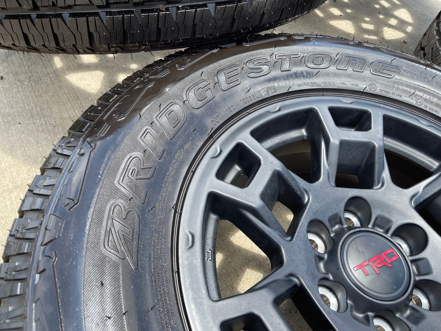 17" Toyota Tacoma 4Runner OEM wheels rims black SET TRD FJ BRIDGESTONE A/T NEW