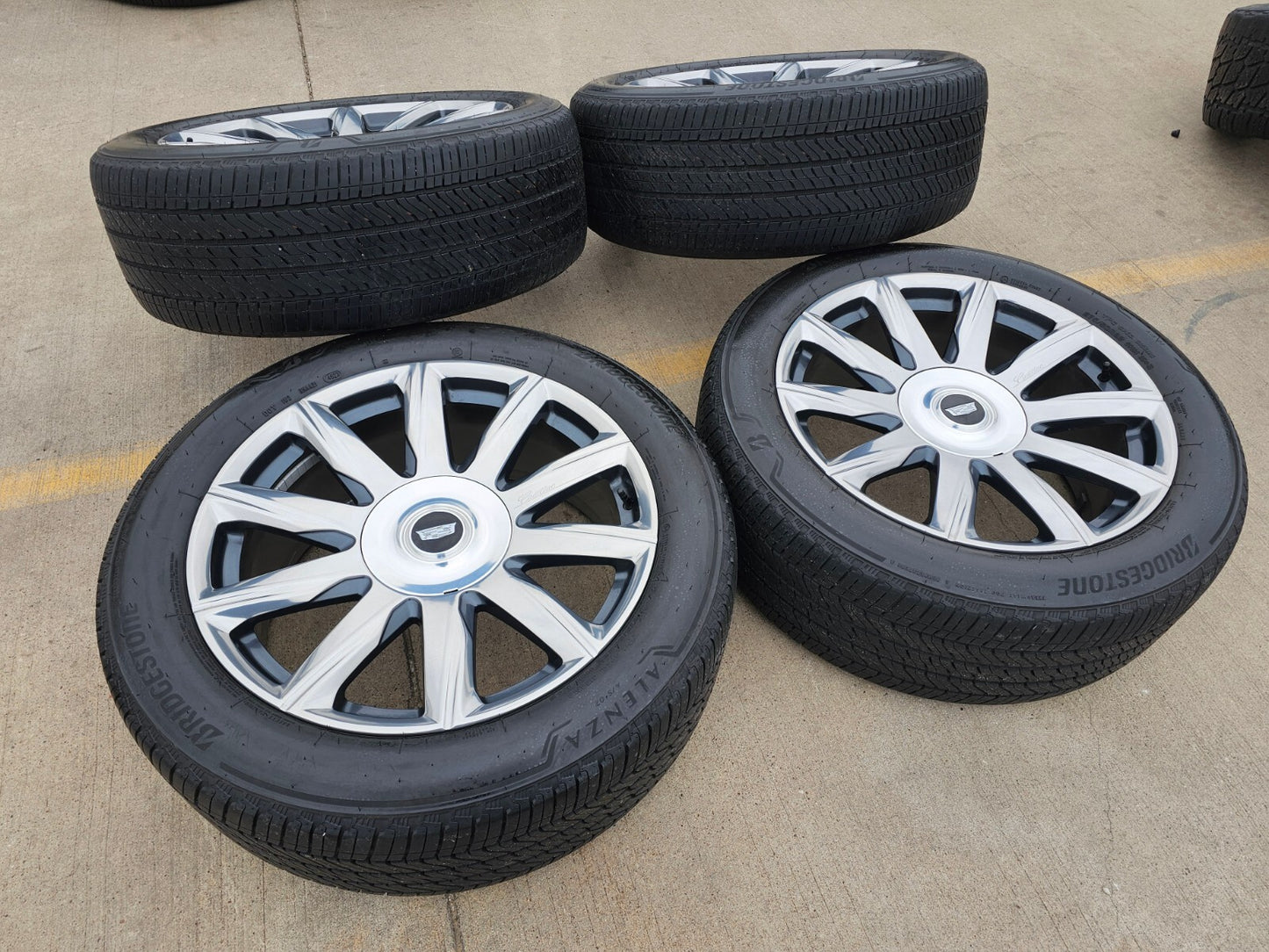 22" Cadillac Escalade Platinum OEM ORIGINAL 95078 4874 wheels rims BRIDGESTONE