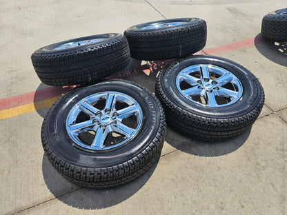 18" Ford F-150 Expedition OEM chrome rims wheels tires MICEHLIN 2024 2025 NEW