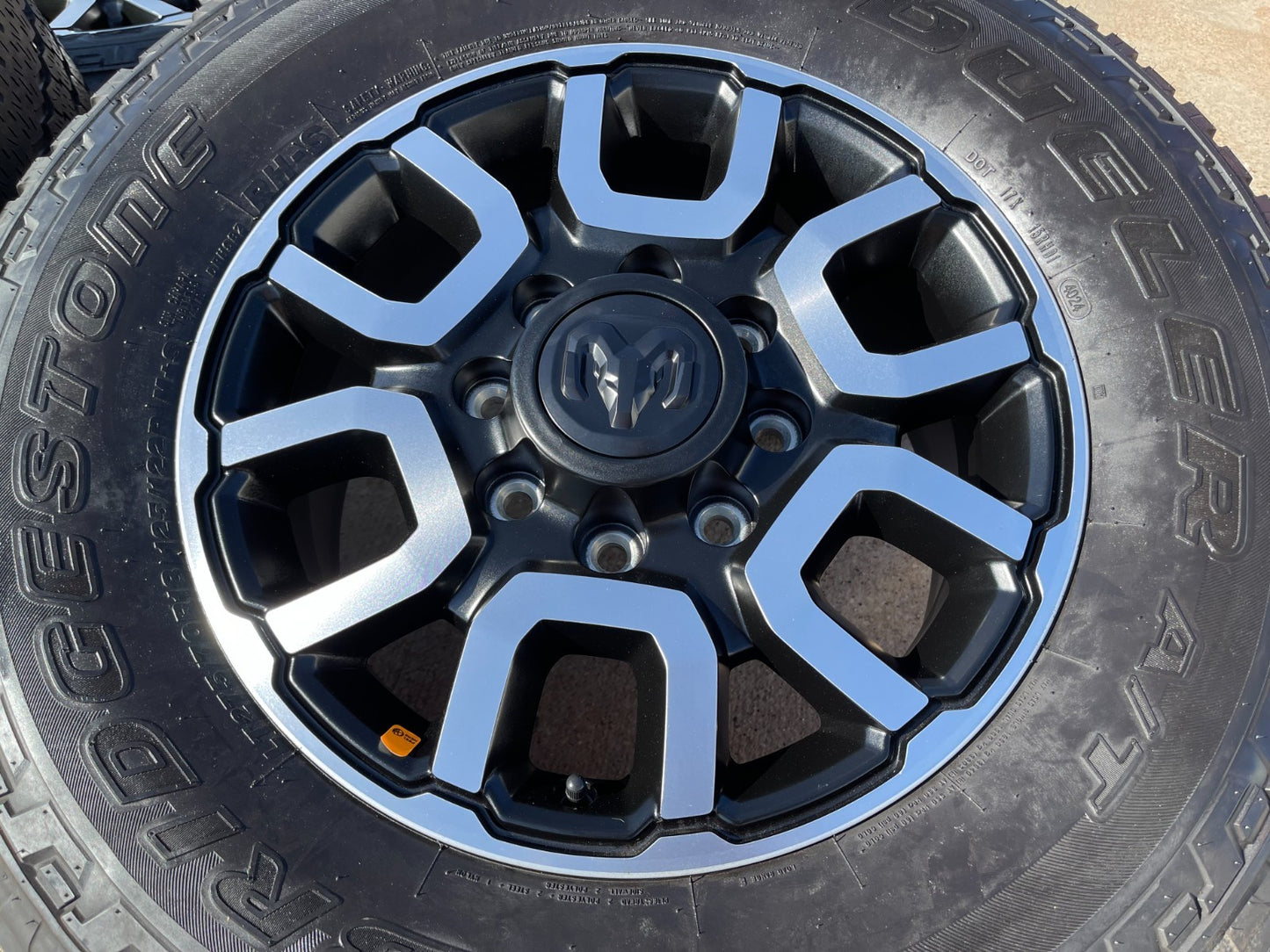 18" Ram 2500 3500 LARAMIE OEM wheels rims 2694 tires BRIDGESTONE A/T