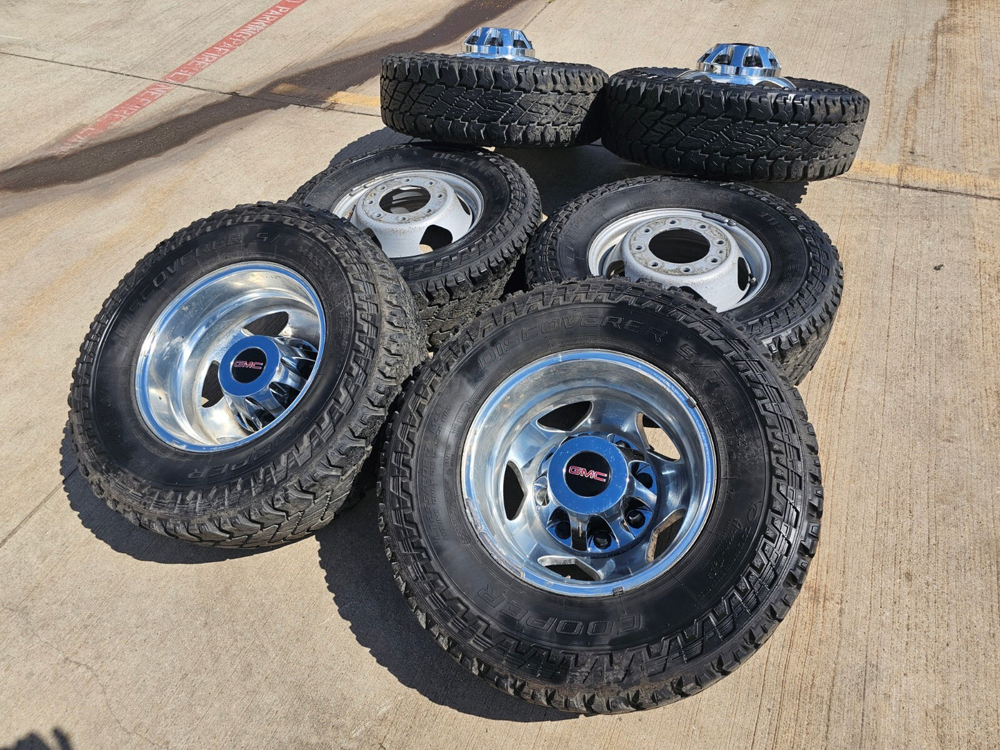 17" Chevy Silverado GMC Sierra 3500 Dually rims wheels OEM 5519 5520 8094