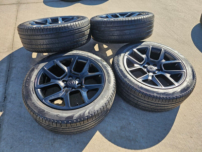 22" Dodge Ram 1500 OEM LIMITED Laramie wheels rims black 2725 2684 tires