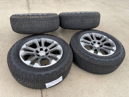 20" Chevy Tahoe Silverado OEM 14090 95417 wheels rims tires GOODYEAR A/T