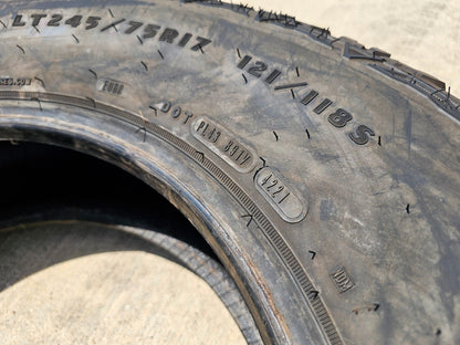 (1) 245/75/17 Kelly Edge A/T tire 245/75R17 M+S 121S LT 10 ply LRE NEW