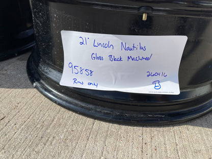 21" Lincoln Nautilus Black Label OEM 95858 rims wheels 2023 2024 2025 2026 NEW