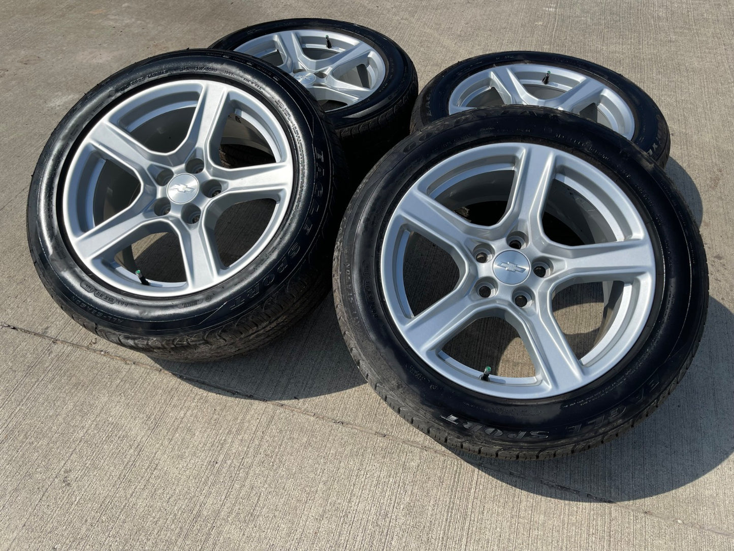 18" Chevy Camaro RS OEM wheels rims 5758 tires GOODYEAR