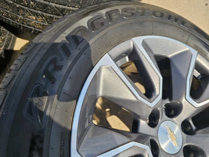 20" Chevy Silverado 1500 Tahoe OEM 5915 5916 wheels rims BRIDGESTONE SET