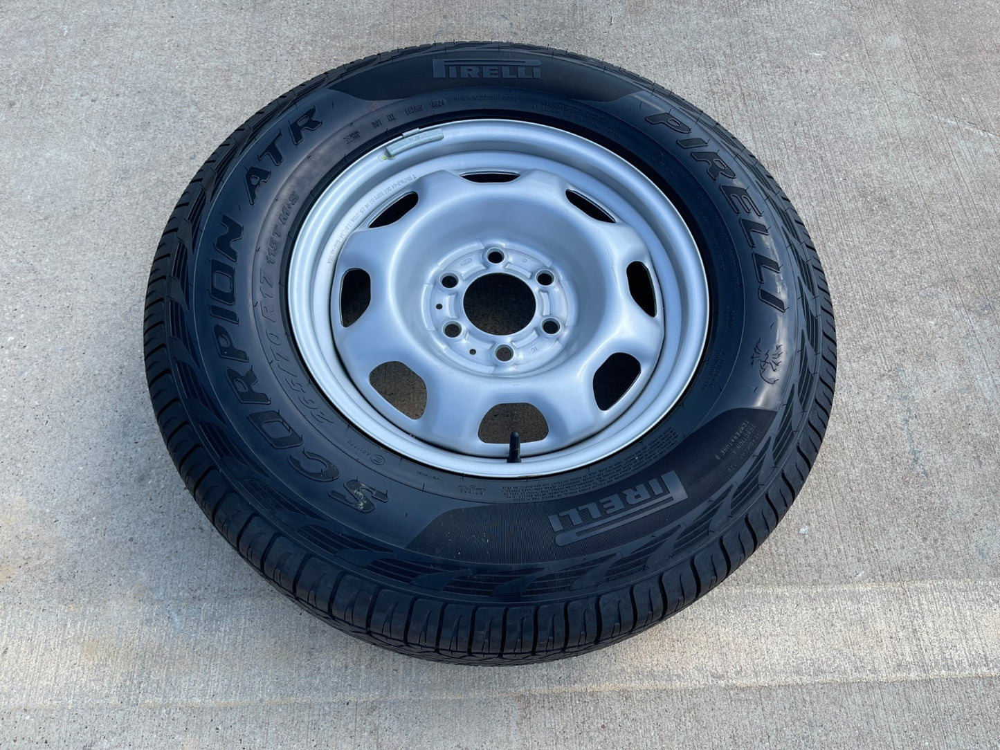 17" Ford F-150 OEM rim wheel 3857 tire steel 2024 2025 2026 2027 PIRELLI NEW