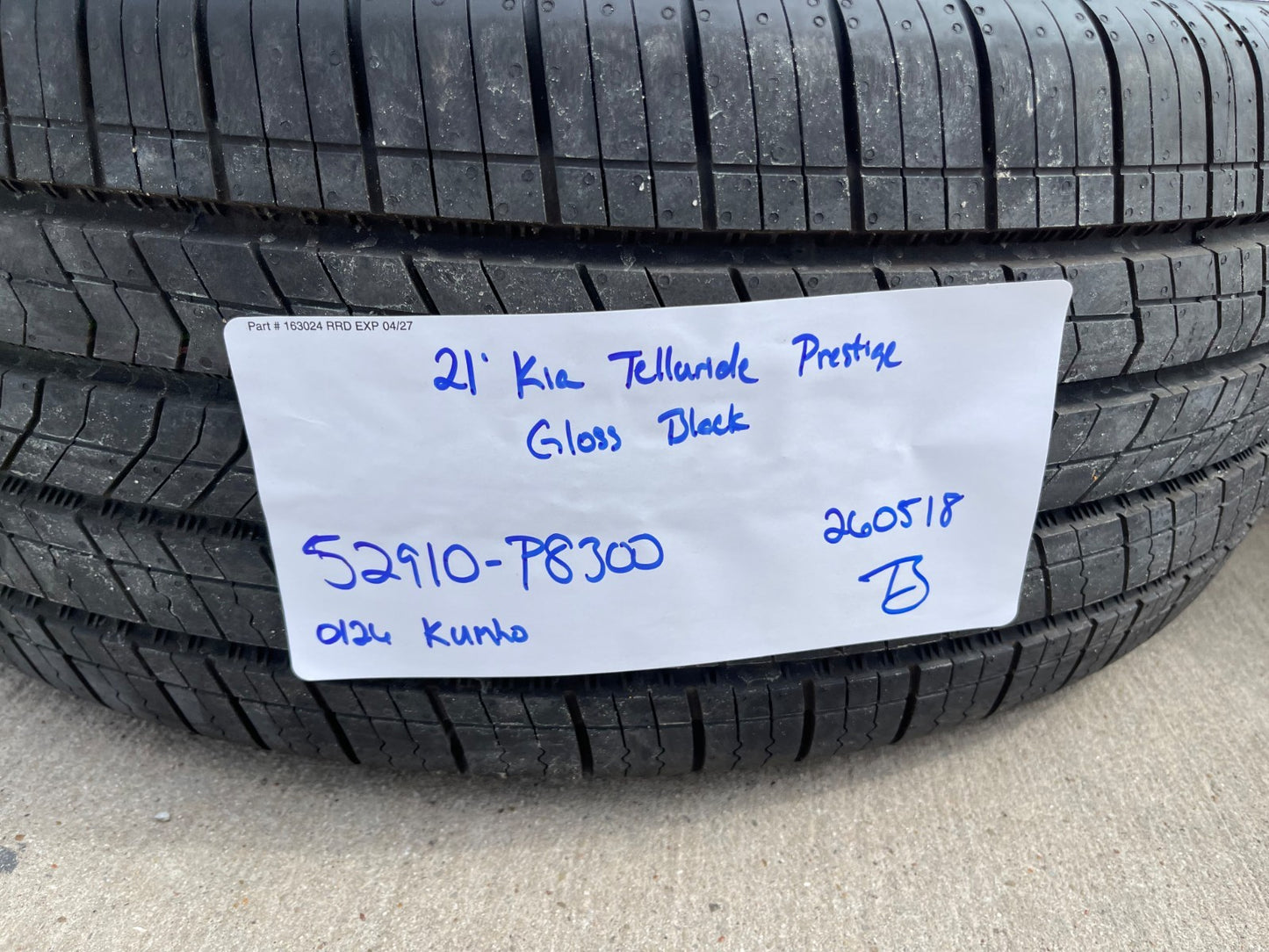 21" Kia Telluride Prestige OEM wheels rims Sorento Sedona 2025 2026 2027 NEW