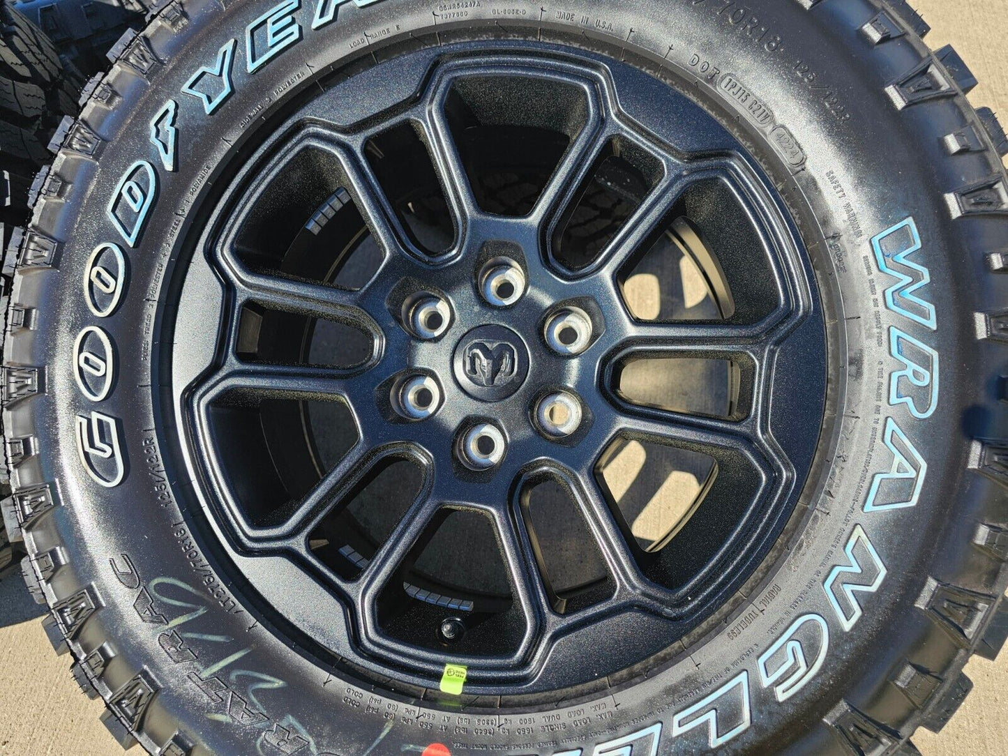 18" Dodge Ram 1500 Rebel Black OEM wheels rims 2023 2024 2025 NEW DURATRAC