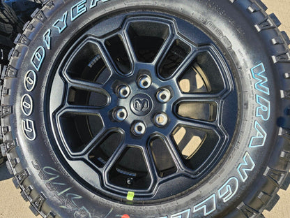 18" Dodge Ram 1500 Rebel Black OEM wheels rims 2023 2024 2025 NEW DURATRAC