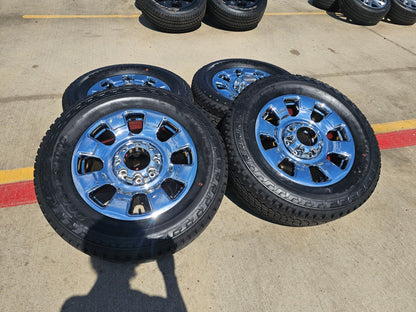 20" Ford F-250 F-350 OEM 10295 25085 10552 chrome wheels rims BRIDGESTONE NEW