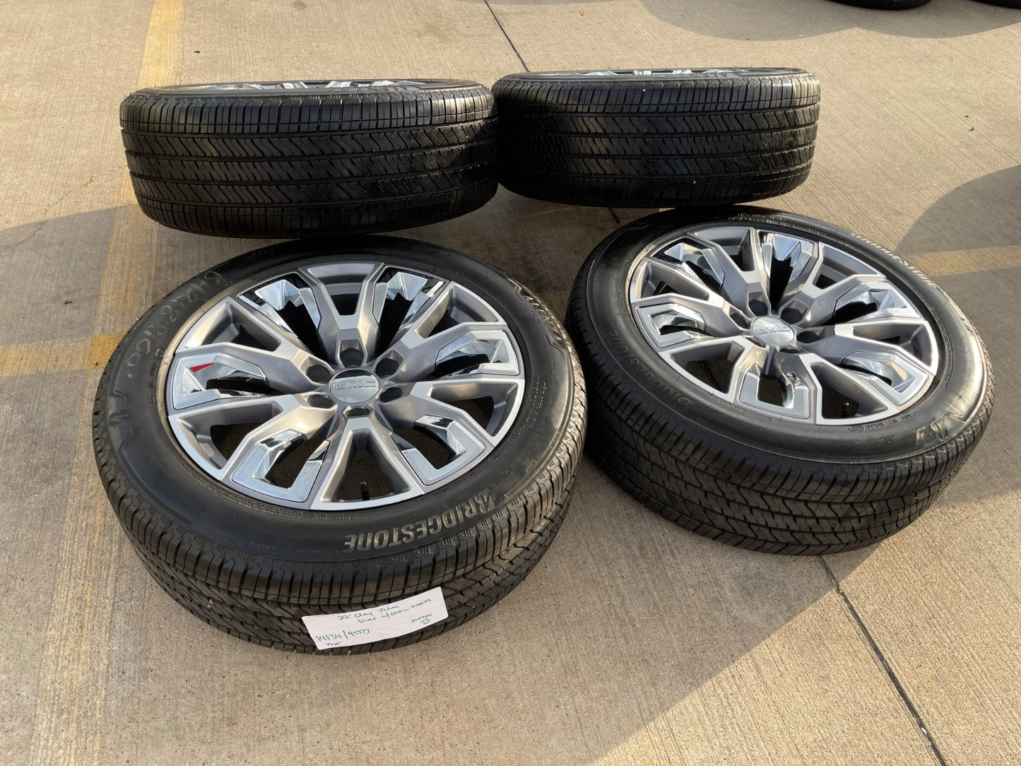 22" GMC Yukon Chevy Tahoe Escalade OEM 95513 14134 wheels rims BRIDGESTONE NEW