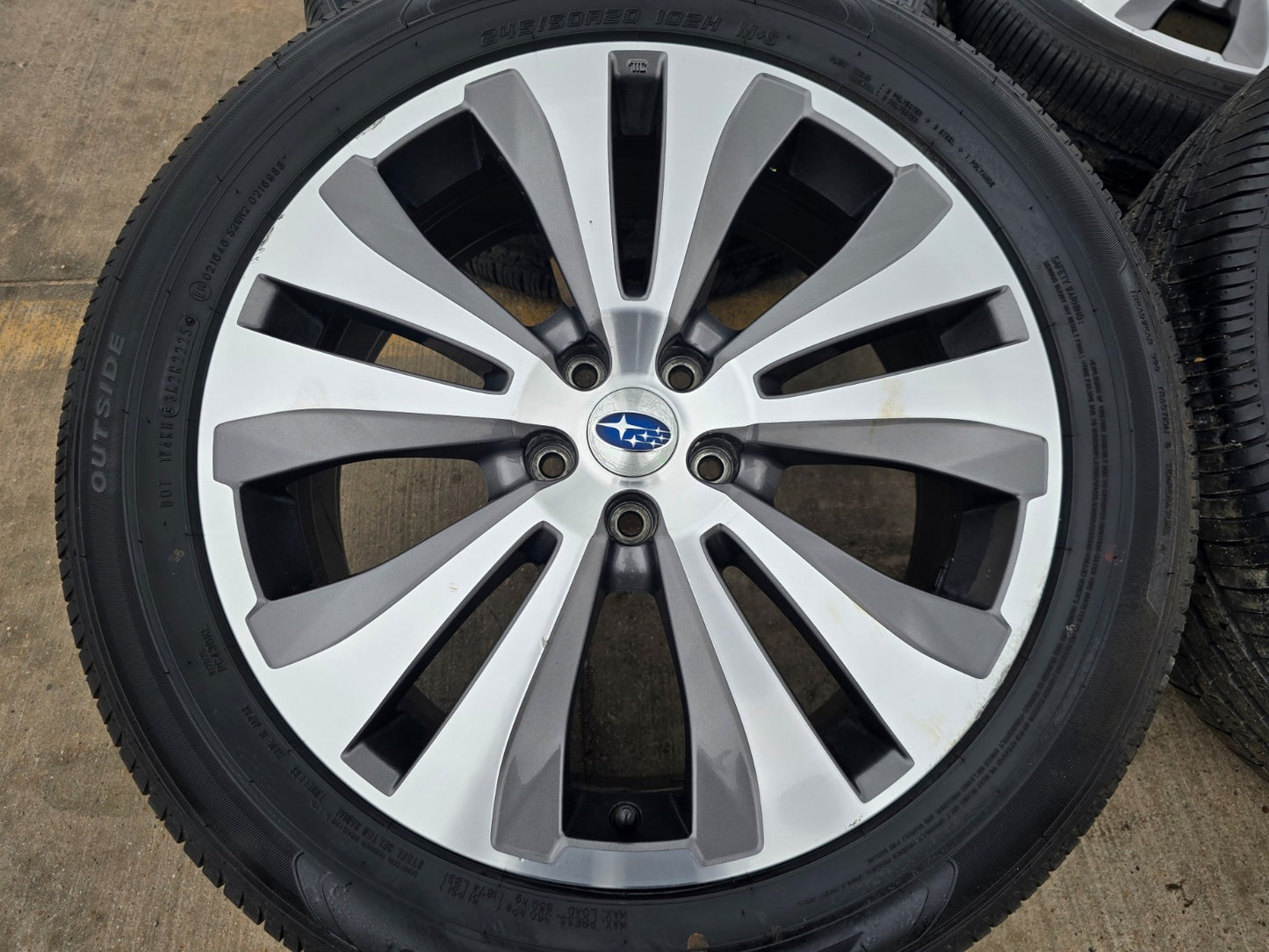 20" Subaru Ascent Outback Legacy Forester OEM 68872 wheels rims tires DISCOUNTED