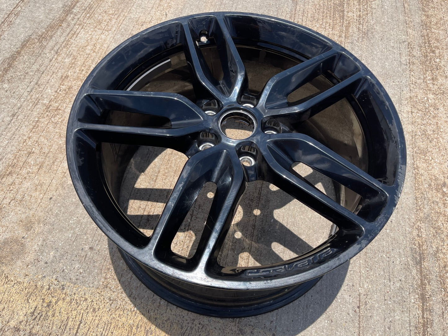 20x10 Chevy Corvette OEM wheel rim 5639 5641 black REAR 2015 2016 2017 2018 2019
