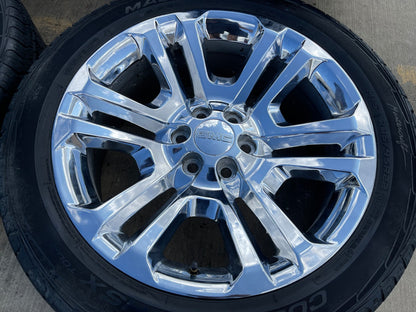 22" GMC Yukon DENALI OEM 4741 wheels rims tires Sierra SET DISCOUNTED