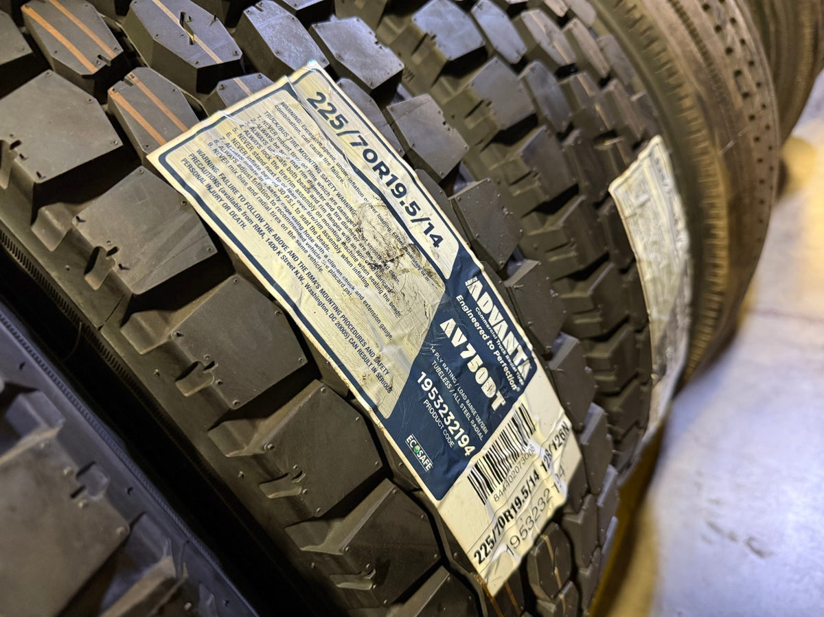 (1) 225/70/19.5 Advanta AV750DT 225/70R19.5 128N 14 Ply LR G tire NEW