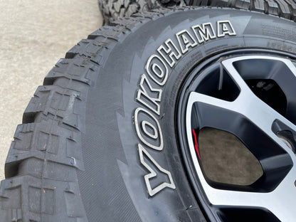 17" Jeep Wrangler Rubicon OEM 9218 Black wheels rims Gladiator 33"