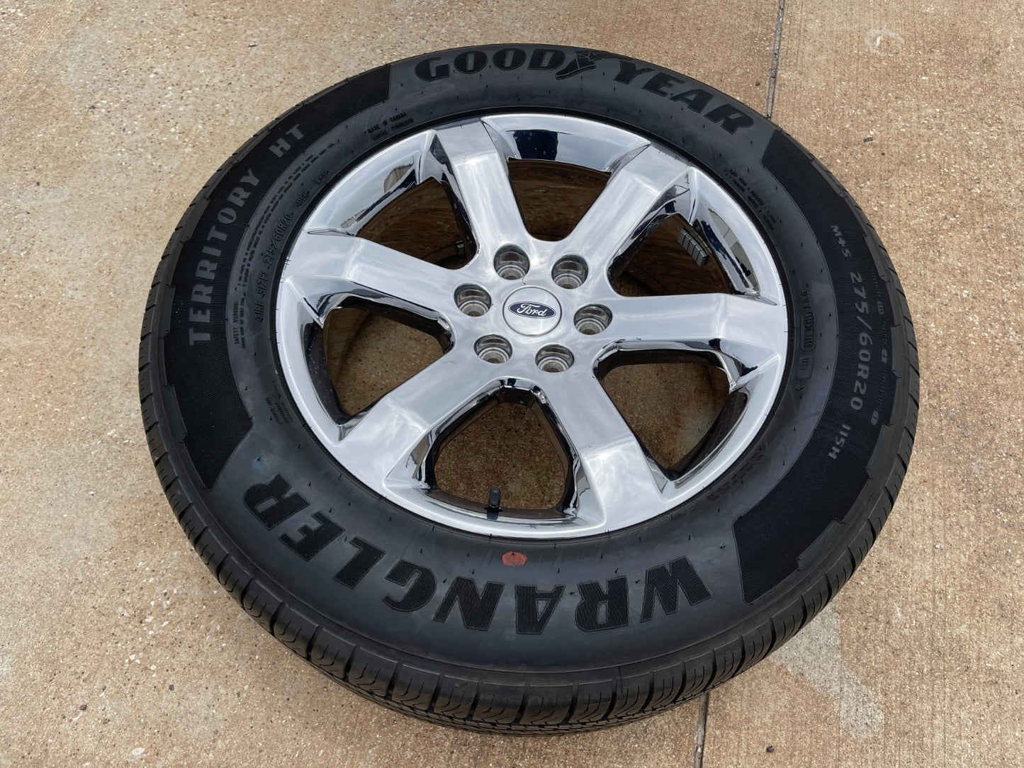 20" Ford F-150 OEM rim wheel CHROME 10347 Expedition spare GOODYEAR NICE
