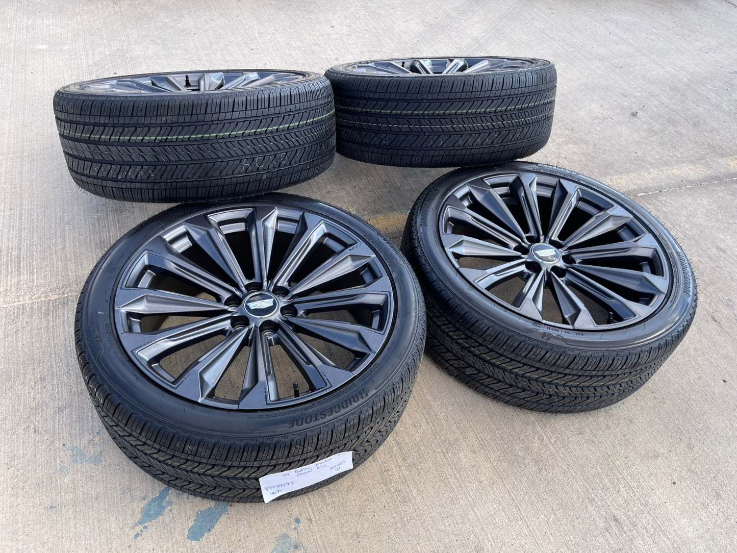 24" Cadillac Escalade V PLATINUM OEM wheels rims tires SET 2025 2026 2027 NEW