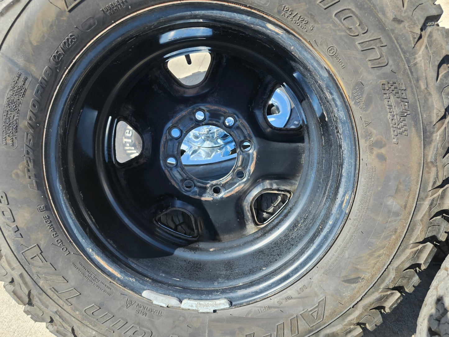 18" Dodge Ram 2500 3500 STEEL chrome OEM 2473 wheels rims tires BFG