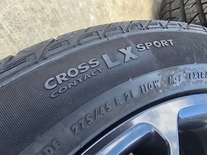 21" Jeep Grand Cherokee L OEM wheels rims 9291 Durango tires CONTINENTAL