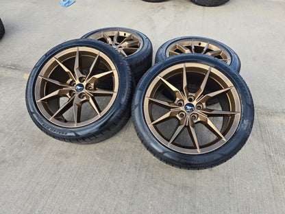19" Ford Mustang GT Dark Horse OEM 95839 95840 wheels rims BRONZE 2026 2027 NEW