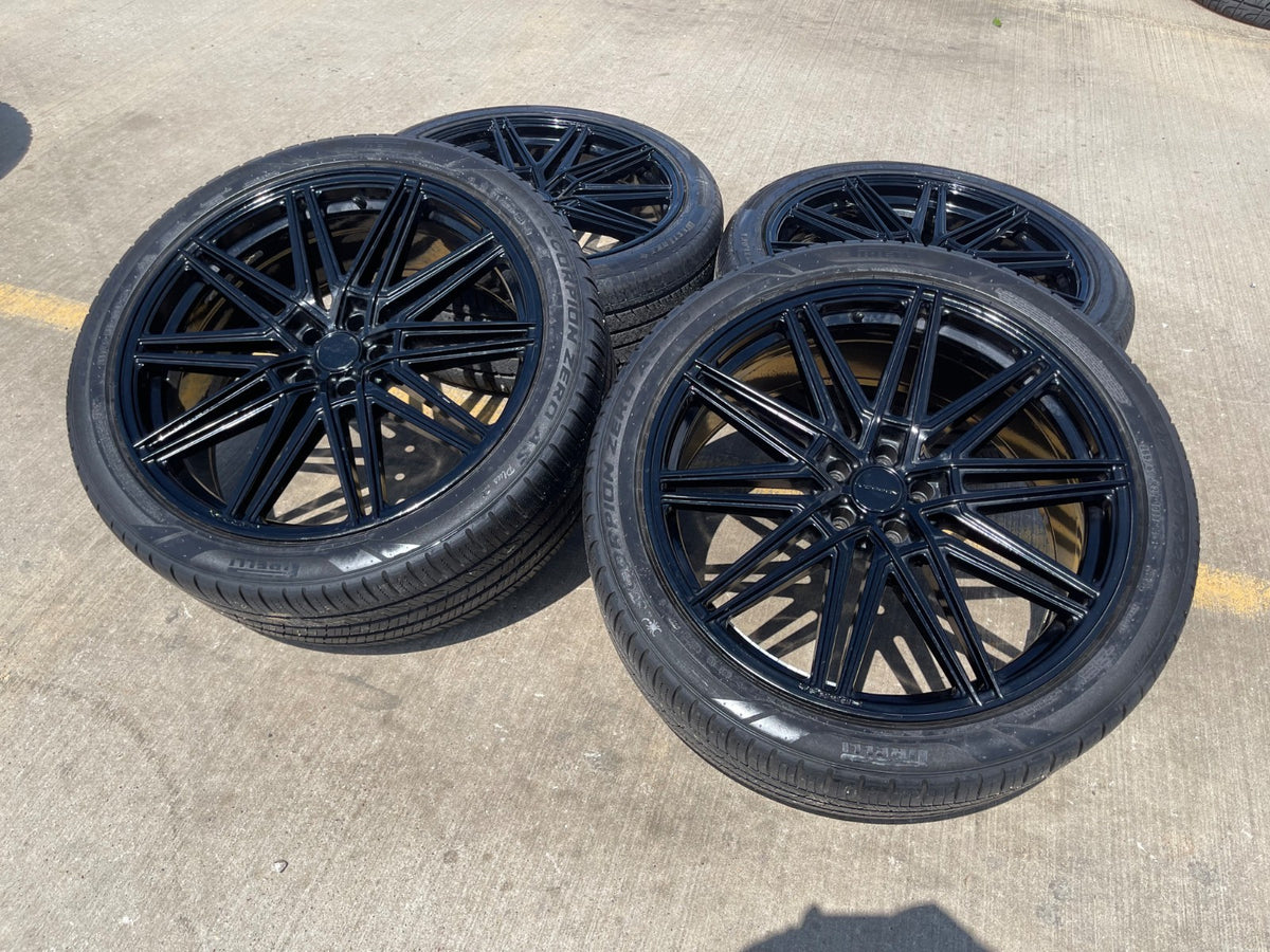22" 22x9 Vossen CV-10 Ford Explorer rims wheels Lincoln Aviator 5x114.3 5x4.5