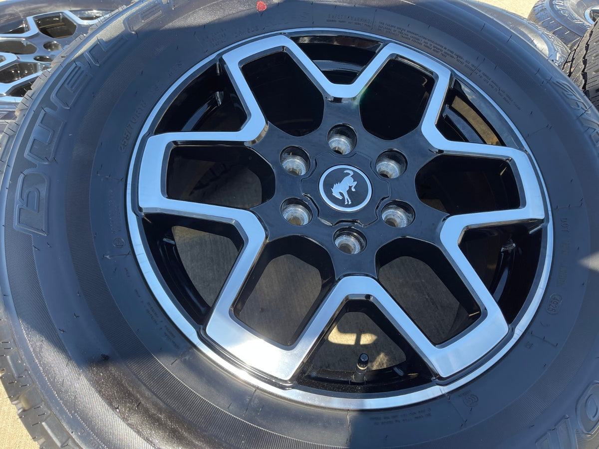18" Ford Bronco wheels rims black 95213 Ranger SET 2024 2025 2026 2027 NEW