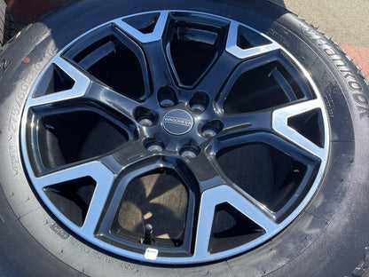 20" Jeep Grand Wagoneer Dodge Ram 1500 OEM black 9296 wheels rims 2025 2026 NEW