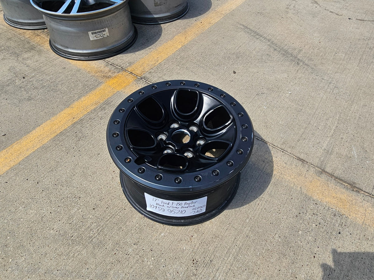 (1) 17" Ford F-150 Raptor OEM BEADLOCK rim wheel 10459 95210 single DISCOUTNED