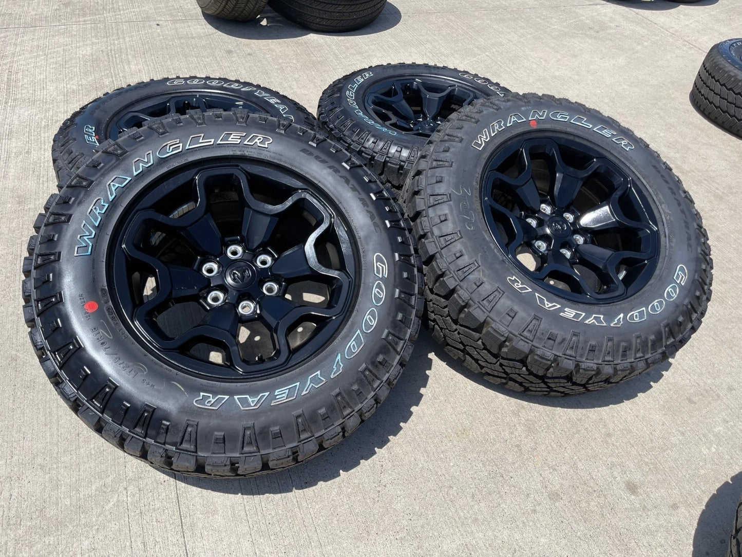 18" Dodge Ram 1500 TRX RHO Black OEM 66002 wheels rims DURATRAC 33" NEW