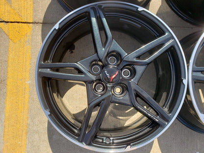 19" + 20" Chevy Corvette C8 OEM wheels rims 14009 200268 2022 2023 2024 2025 NEW
