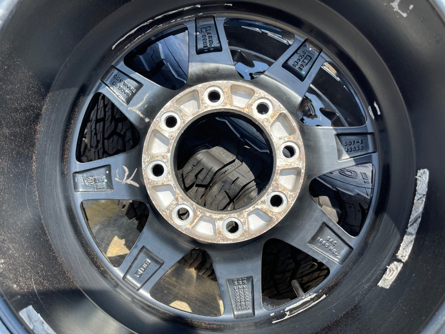 18x9 18" VOXX GFX TR12 wheels rims 8x165 8x6.5 Chevy GMC Ram 2500 3500 BFG KO3