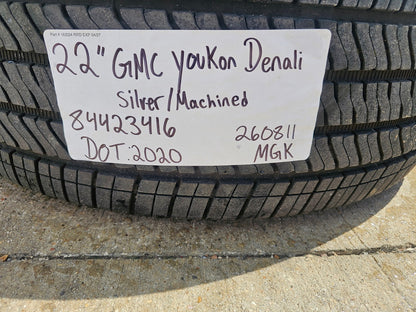 22" GMC Yukon Sierra DENALI OEM wheels rims 14025 97000 tires BRIDGESTONE SET