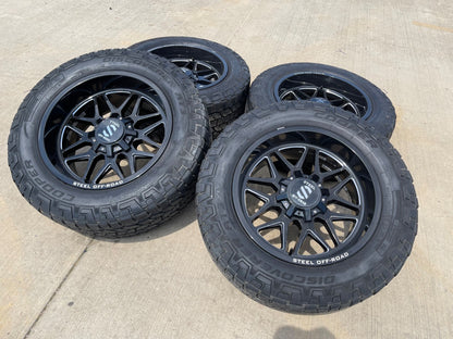 20x9 Steel Off-Road Revolt Ram 1500 Wrangler Gladiator rims wheels 5x127 5x139