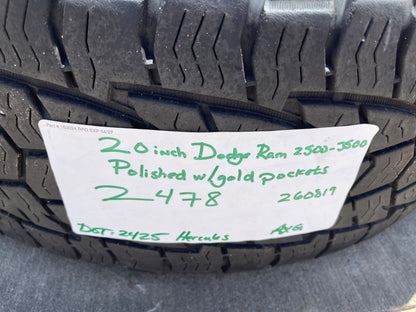 20" Dodge Ram 2500 3500 LARAMIE OEM 2478 2634 TAN wheels rims SET