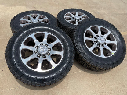 20" Dodge Ram 2500 3500 LARAMIE OEM 2698 wheels rims TAN SET TOYO A/T3 35" NEW