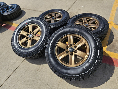 17" Ford F-150 OEM BRONZE Tremor rims wheels tires 10339 A/T 2024 2025 NEW