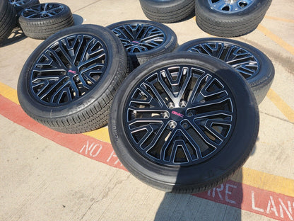 22" Chevy Silverado GMC OEM black Yukon Tahoe 5906 wheels rims 2024 2025 NEW