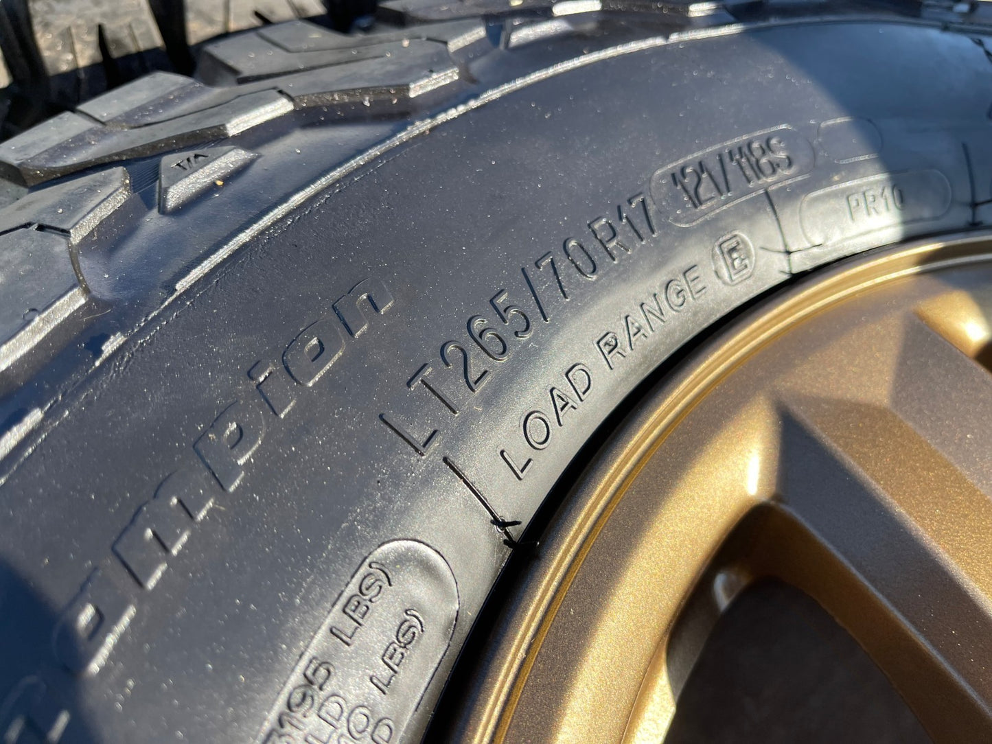17" Ford F-150 BRONZE Tremor OEM 10339 rims wheels tires BFG KO2 A/T NEW