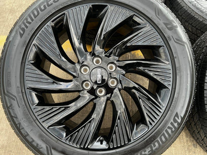 22" Lincoln Navigator OEM 10665 rims wheels BLACK LABEL 2026 2027 BRIDGESTONE
