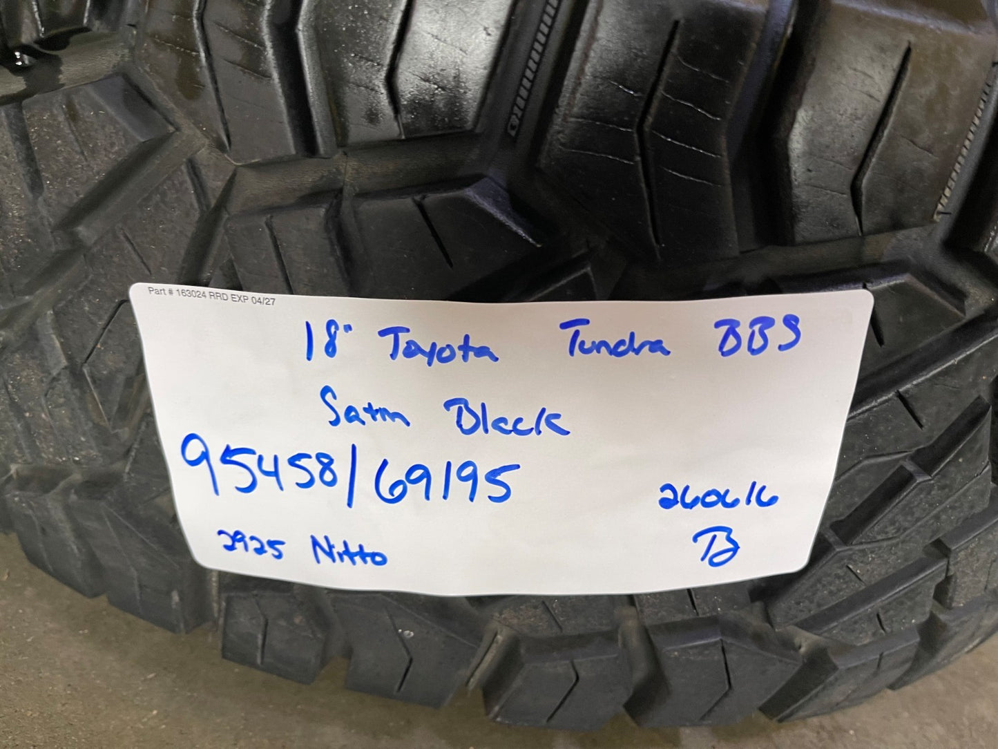 18" Toyota Tundra TRD BBS FORGED OEM black 95458 wheels rims Sequoia NITRO 35"