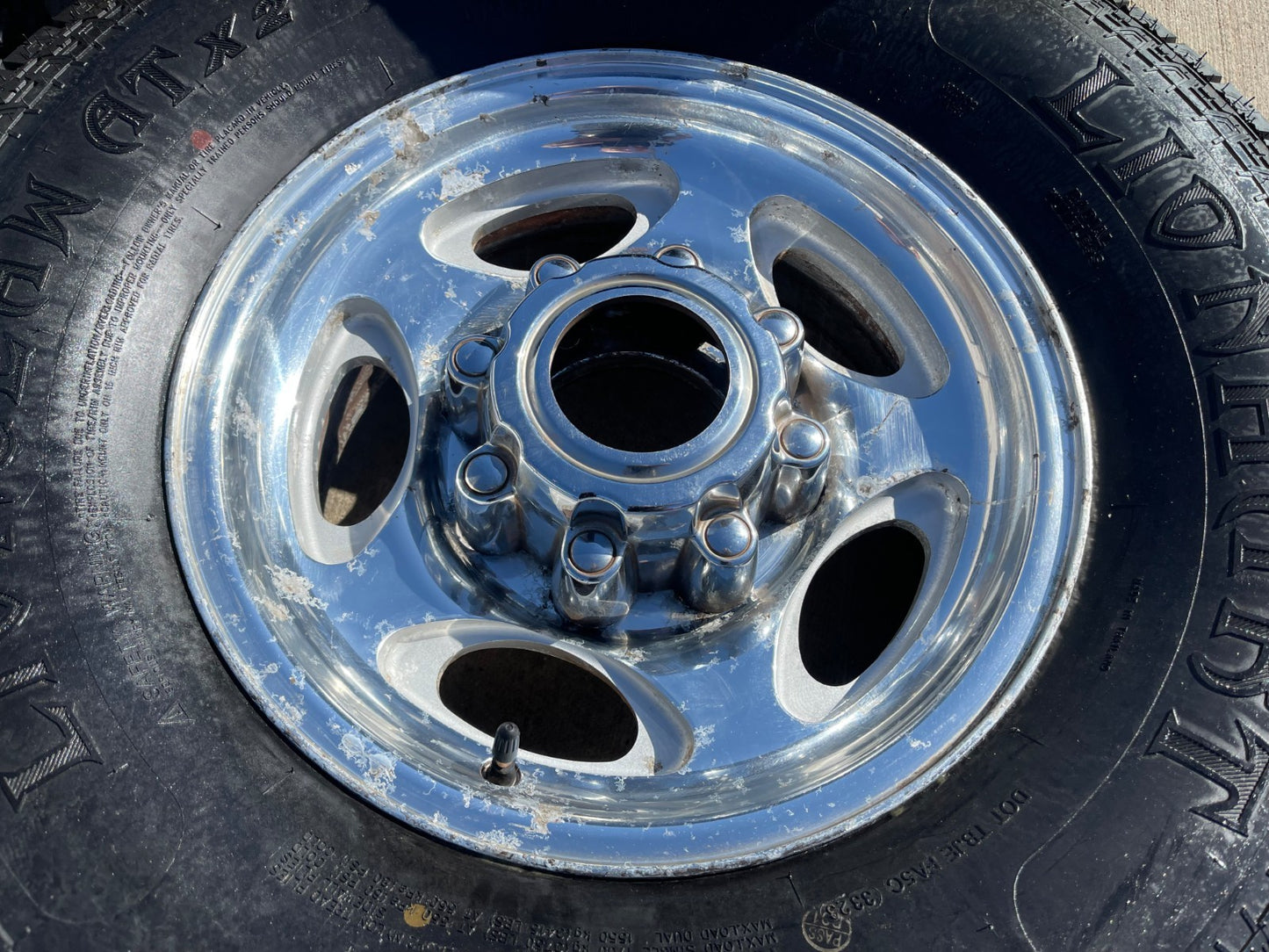 16" Ford F-250 F-350 Excursion OEM 3408 polished wheels rims tires