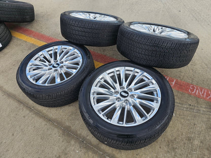 22" Cadillac Escalade Platinum OEM wheels rims tires 2024 2025 2026 2027 NEW