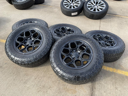 (5) 18" AEV SALTA GMC Sierra AT4X Chevy Silverado OEM rims wheels TOYO A/T3